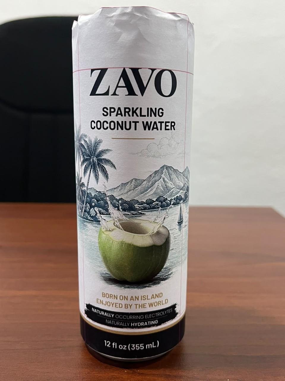 Zavo Original Sparkling Coconut Water 355 mL can
